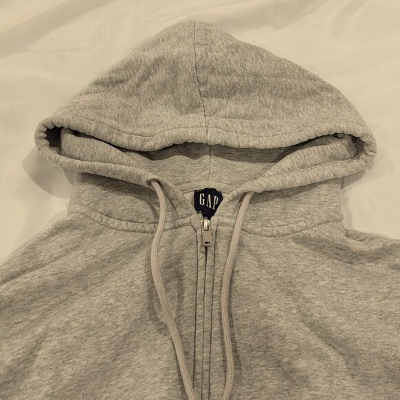 Gap VintageSoft Full-Zip Wedge Hoodie (Gray) - Picture 8 of 15
